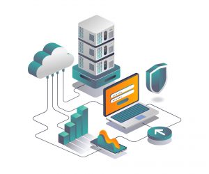 Illustration of cloud data infrastructure and its flow