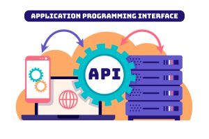 Illustration of Application Programming Interface (API) 