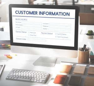 Display of customer invoice billing information and customer data 