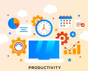 Business productivity illustration