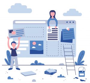 An illustration of designing and setting up wordpress site 